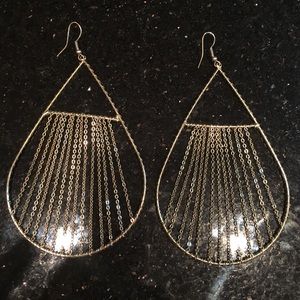 Gold drop earrings